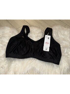 Anita Safina Post Mastectomy Bra Unlined Wire Free Pocketed Womens 42E Black New